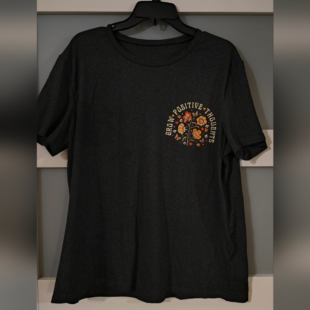 Graphic Tee with Positive Message - Picture 1 of 2